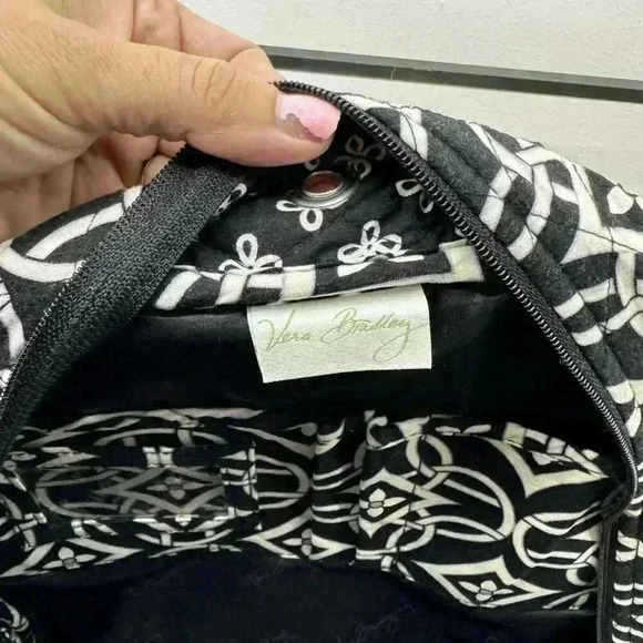 Vera‎ Bradley Tech backpack Concerto pattern Black White Quilted main image 6